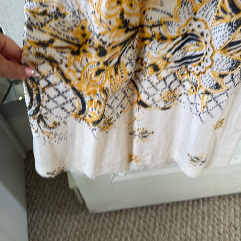Free People Cream and Yellow Floral Jumpsuit - Picture 8 of 12